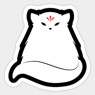 White Cats Original Aesthetic Tribute 〶 Sticker